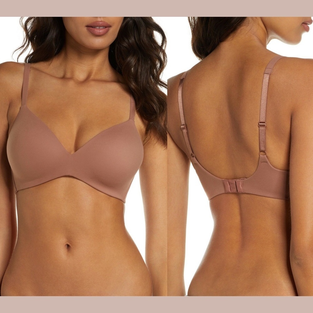 NEW Wacoal How Perfect No-Wire Contour Bra in Cove [SZ 34DDD US]‎